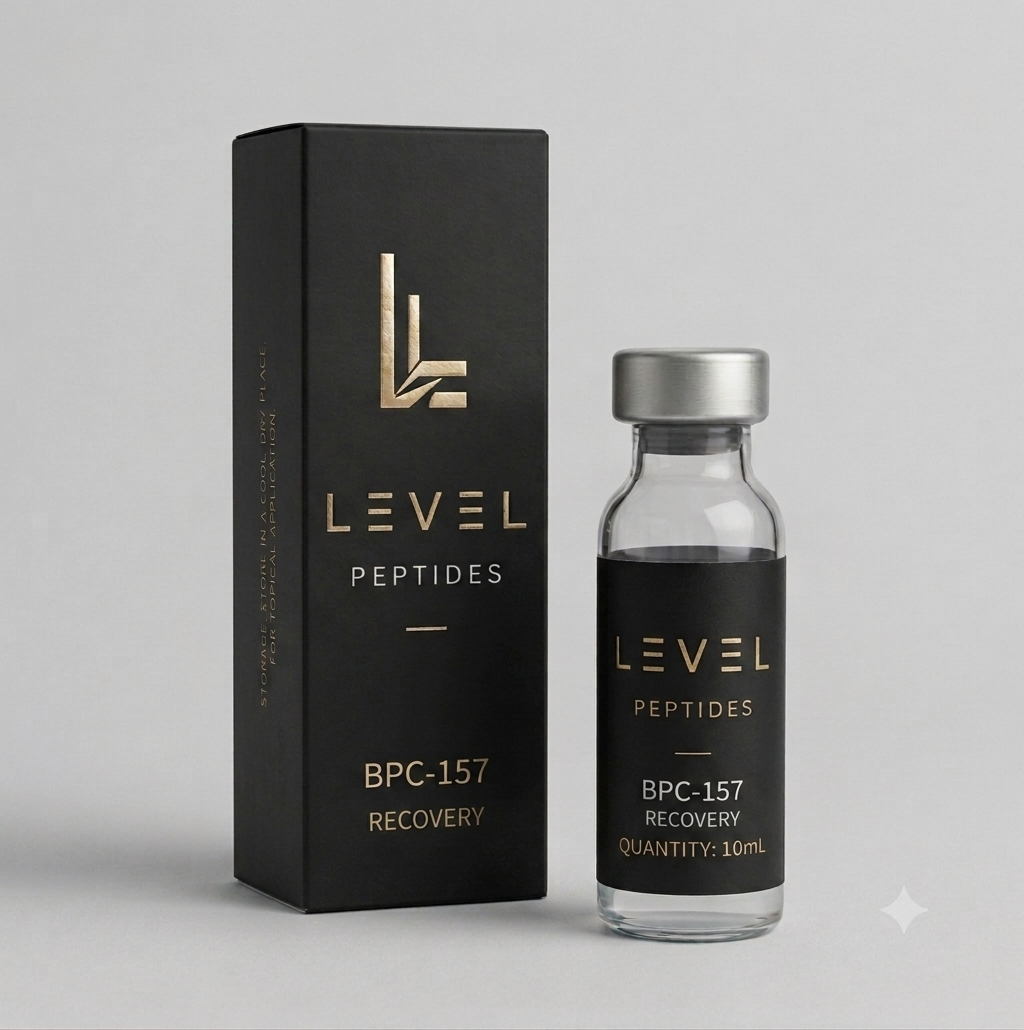 Performance Axis LEVEL Peptides product packaging