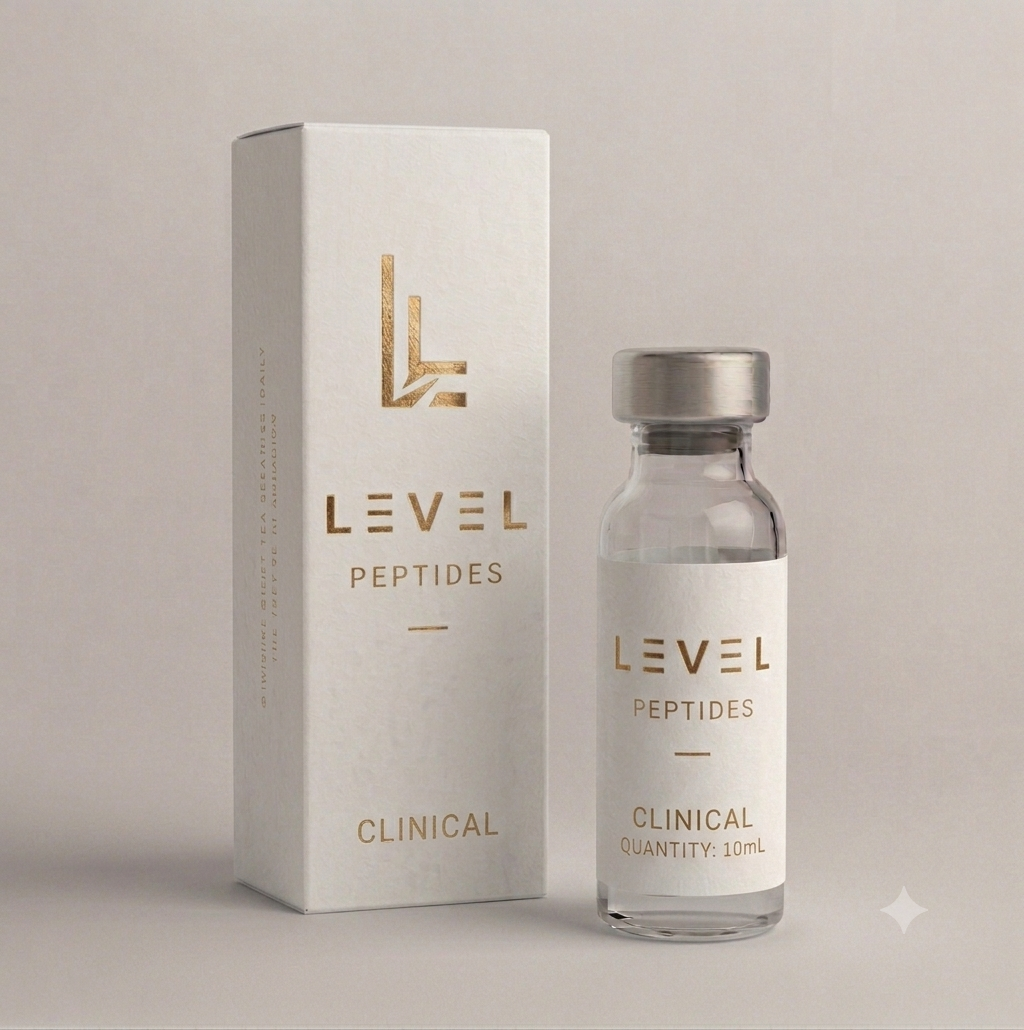 Signature Protocols LEVEL Peptides product packaging