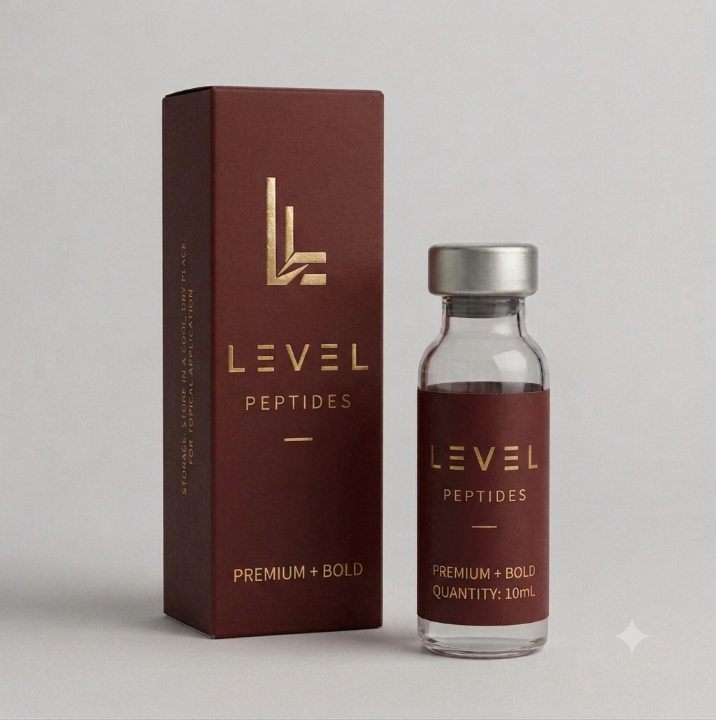 Longevity Series LEVEL Peptides product packaging